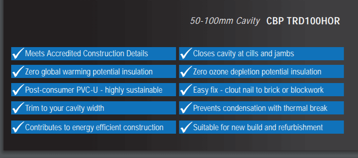 Cavalok 50-100mm Multi Width Cavity Closer 2.4m - Image 4